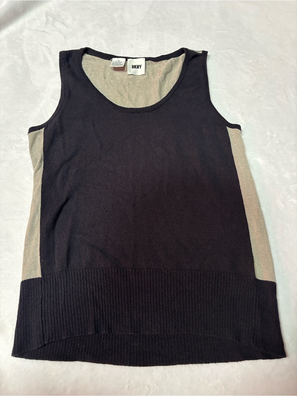 Vintage DKNY Contemporary Colorblock Knit Top
